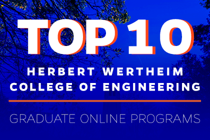 Herbert Wertheim College of Engineering graduate online programs ranked in the top 10 among publics