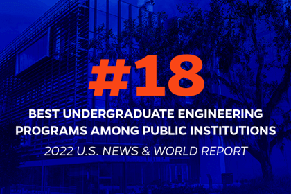 #18 Best Undergraduate Engineering Programs Among Public Institutions