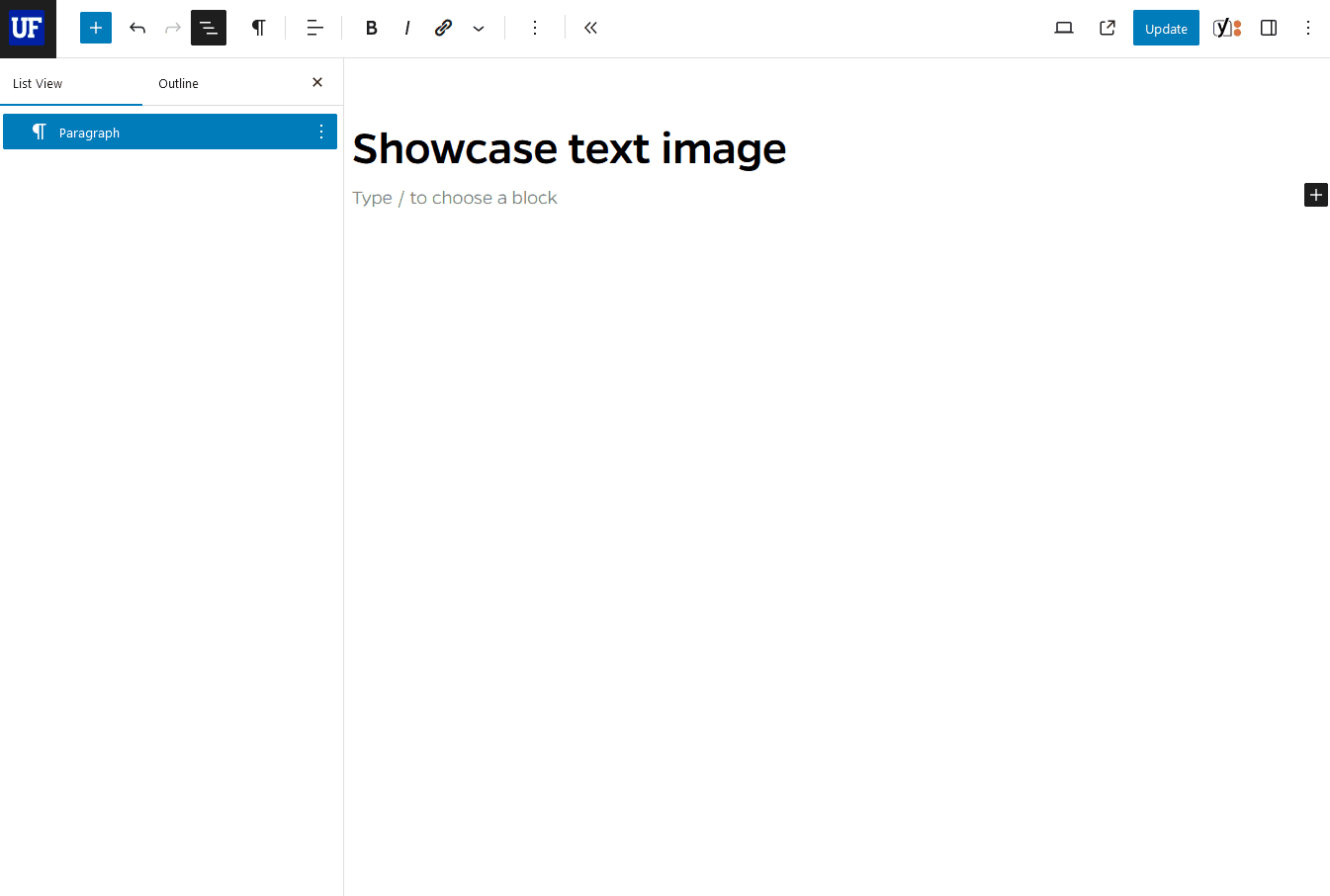 How to add a Showcase Text Image block in Mercury