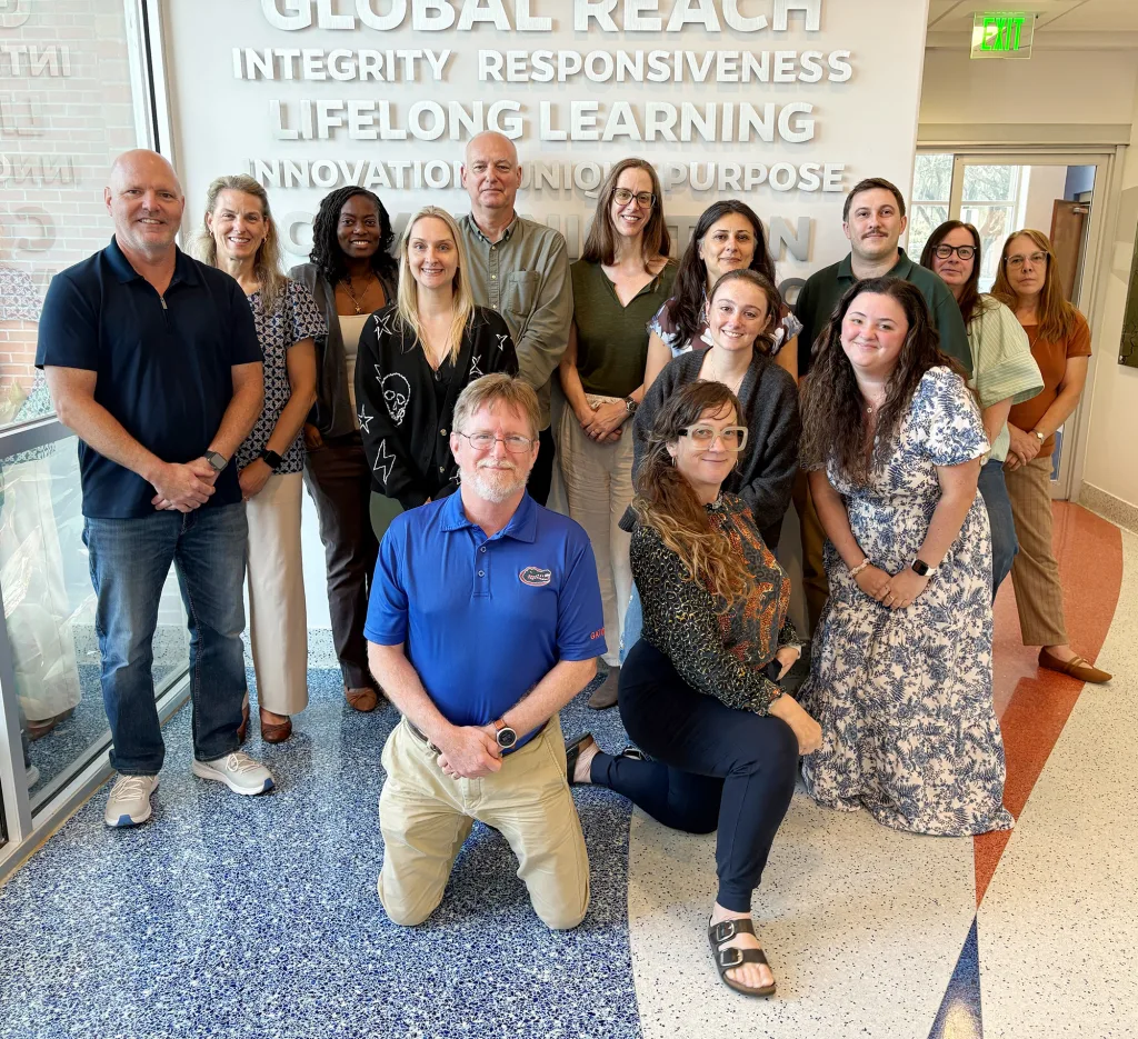 A group photo of the engineering marketing team