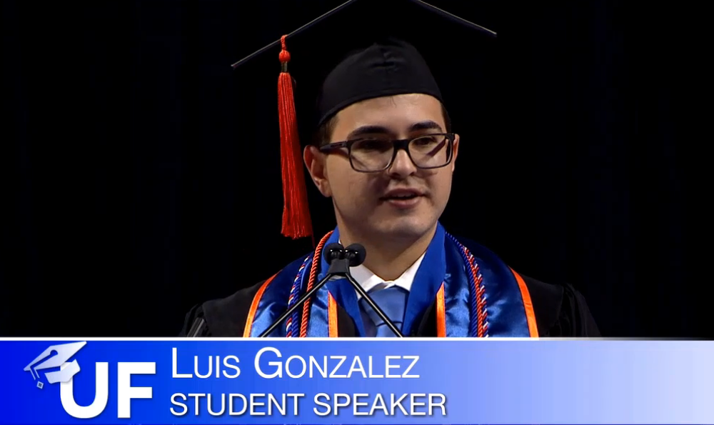 Luis Gonzalez, Student Speaker