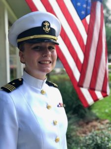 Jennifer Fillebrown in Navy uniform