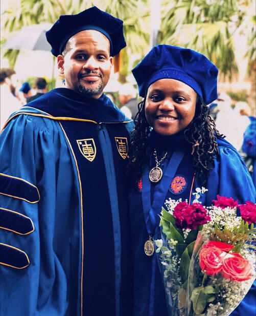 Dr. Tempestt Neal and Woodard at her UF graduation.