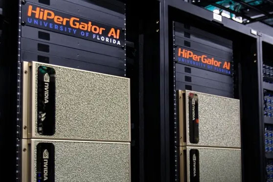 Photograph of the HiPerGator supercomputer
