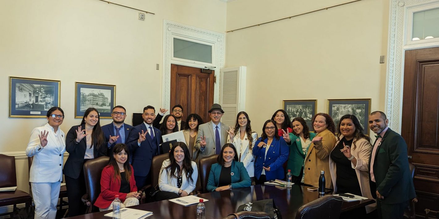 A delegation from the UF Society of Hispanic Professional Engineers (SHPE) program visited the White House in May 2023.