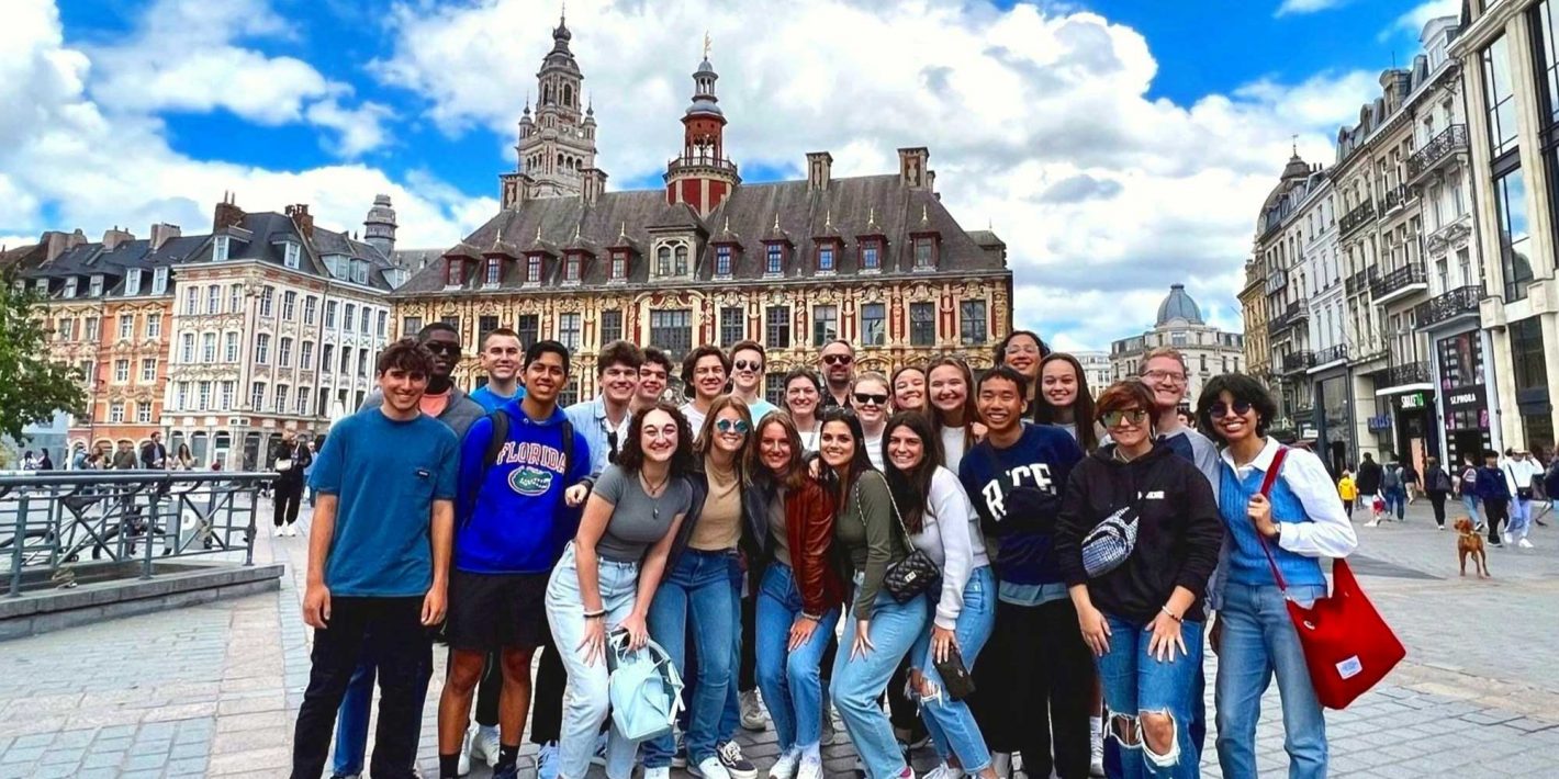 A student group in the UF Engineering in Lille study abroad program