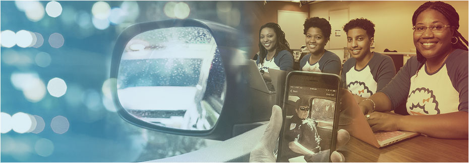 Members of the student team that created Virtual Traffic Stop