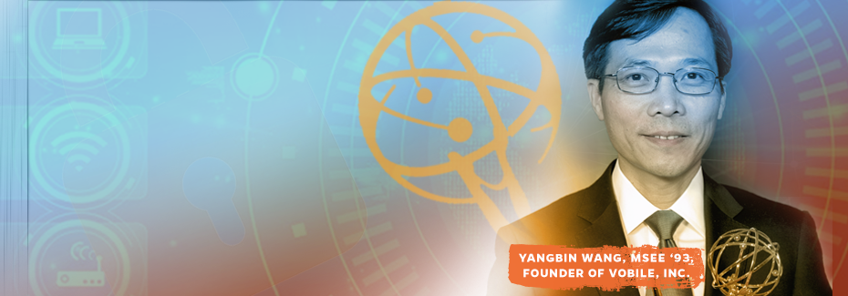 UF engineering alumnus Yangbin Wang won the 2018 Technology and Engineering Emmy Award for Vobile, a software he developed in 2005 to catch pirate video streaming.