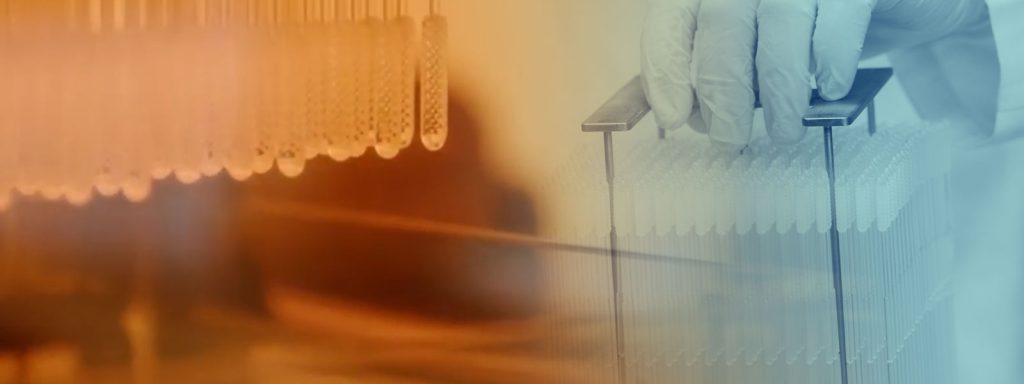 Nasal swabs printed as part of a collaboration between Herbert Wertheim College of Engineering and Exactech