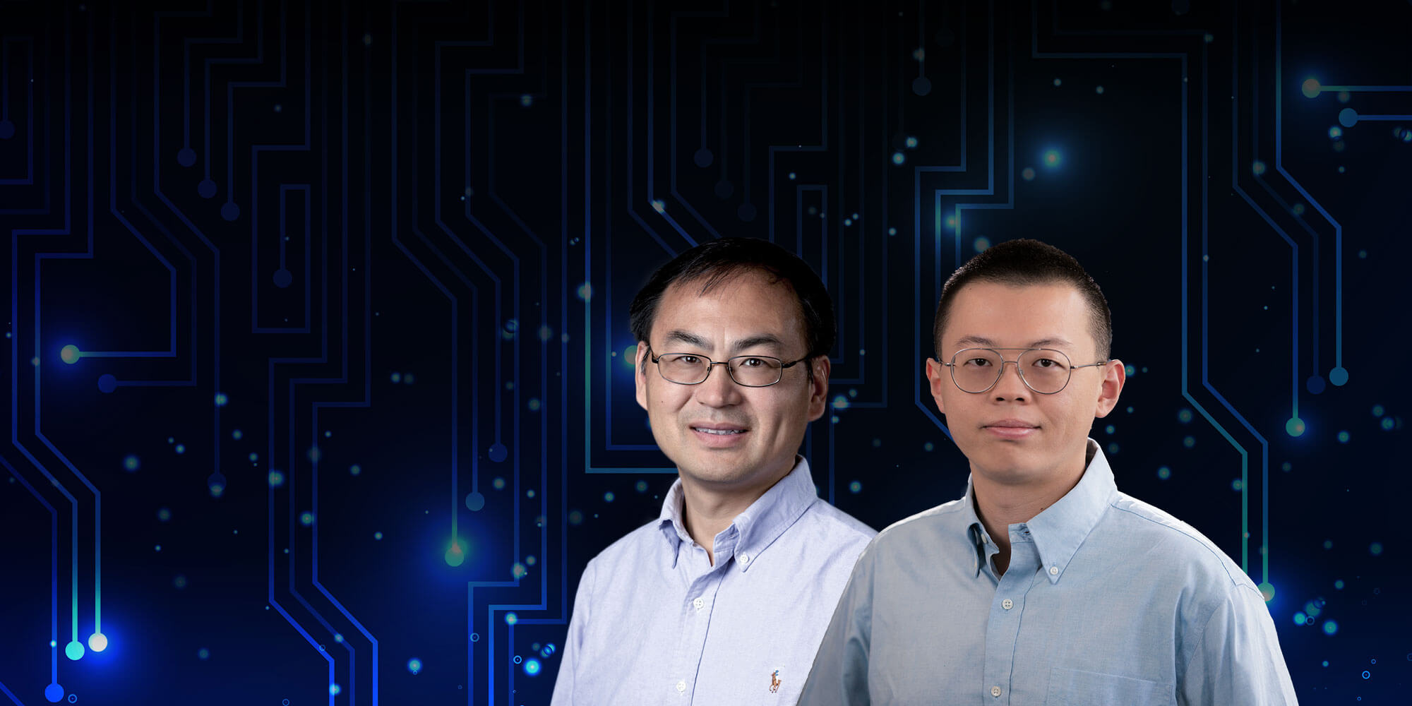 Shigang Chen, Ph.D., IEEE Fellow and professor in CISE, and Kejun Huang, Ph.D., assistant professor in CISE