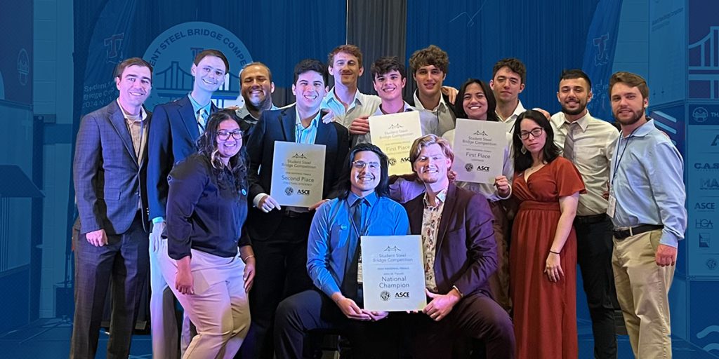 The University of Florida’s Eckhoff Steel Bridge named the 2024 Student Steel Bridge winners.