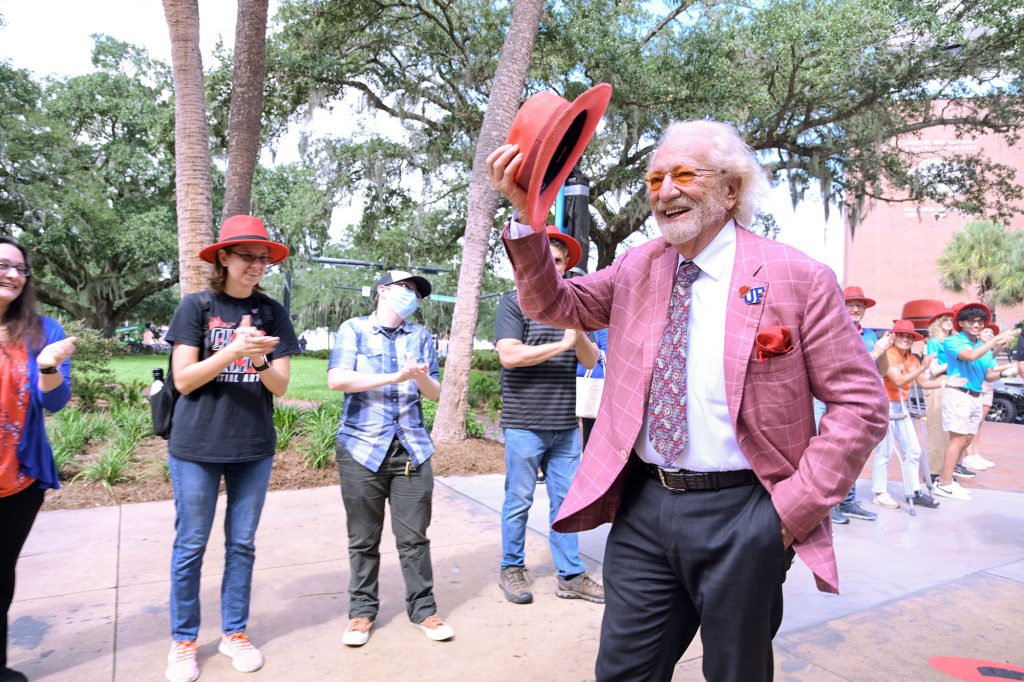 Herbert Wertheim visits Herbert Wertheim College of Engineering on October 3, 2025, to celebrate 10 years of the Wertheim Transformation.