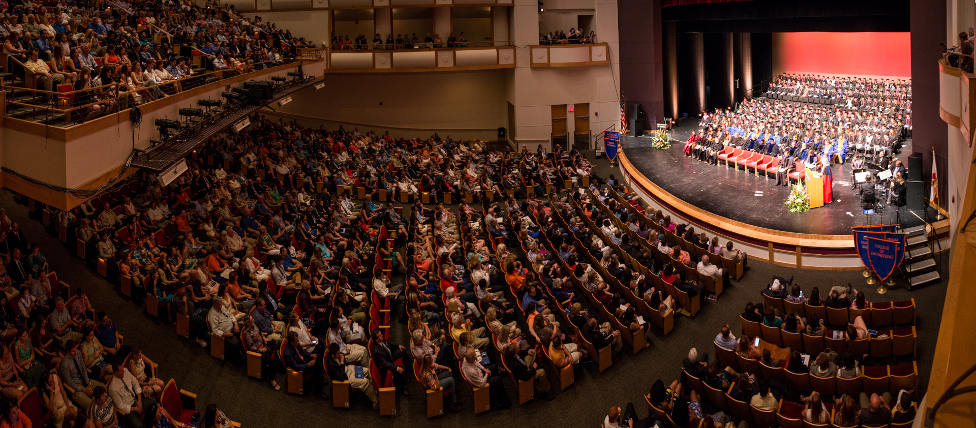 The University of Florida's College of Engineering commencement ceremonies for all undergraduate programs were held at the Phillips Center for Performing Arts on UF's campus in Gainesville, Florida.